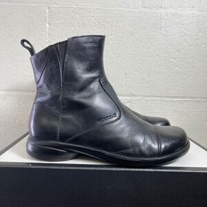 Merrell Tetra Pitch Waterproof Black Leather Ankle Boots Zip Womens 7.5 US/5 UK